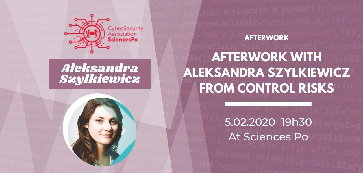 05/02/2020: Afterwork with Aleksandra Szylkiewicz from Control Risks