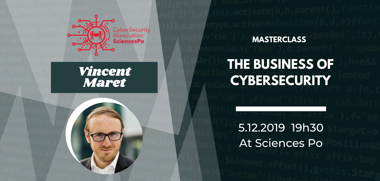 05/12/2019: Cyber Careers #1 The Business of Cybersecurity with Vincent Maret