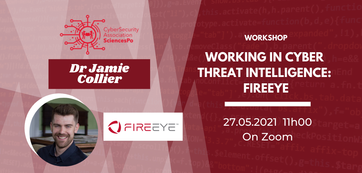 03/03/2021: Cyber Careers #5 Working in Cyber Threat Intelligence at FireEye