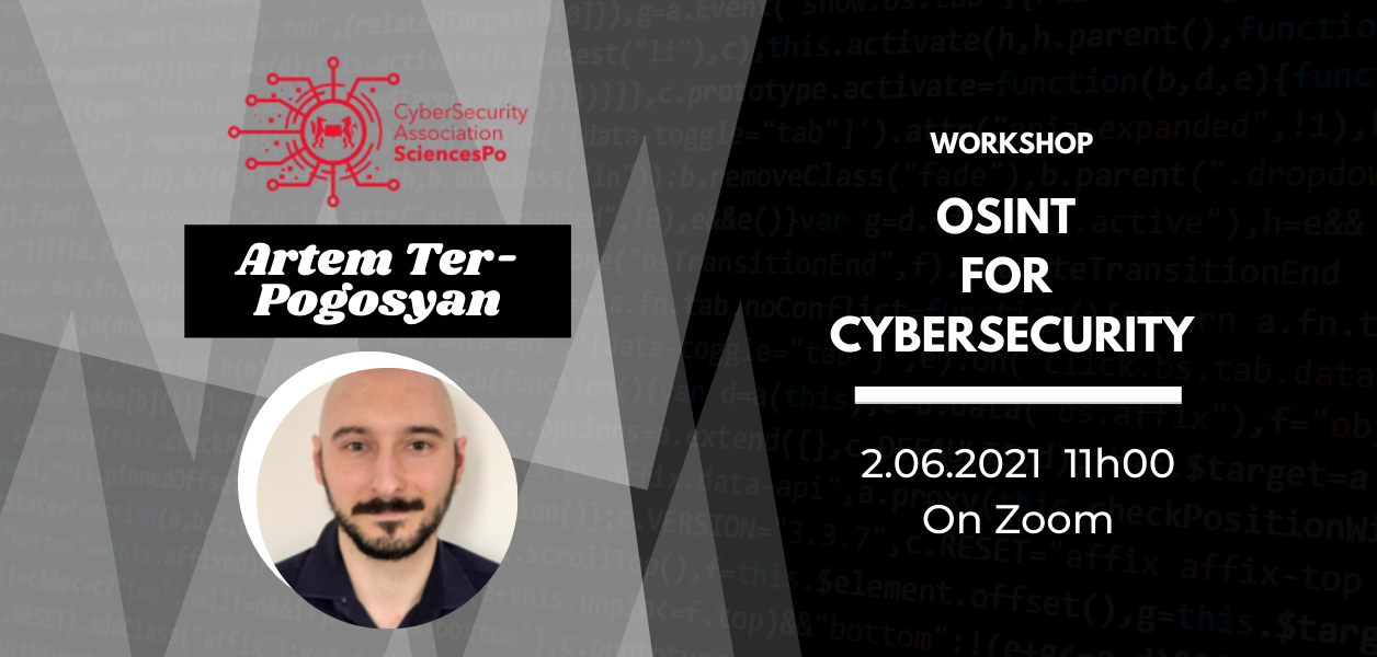 02/02/2021: Cyber Careers #6 OSINT for Cybersecurity