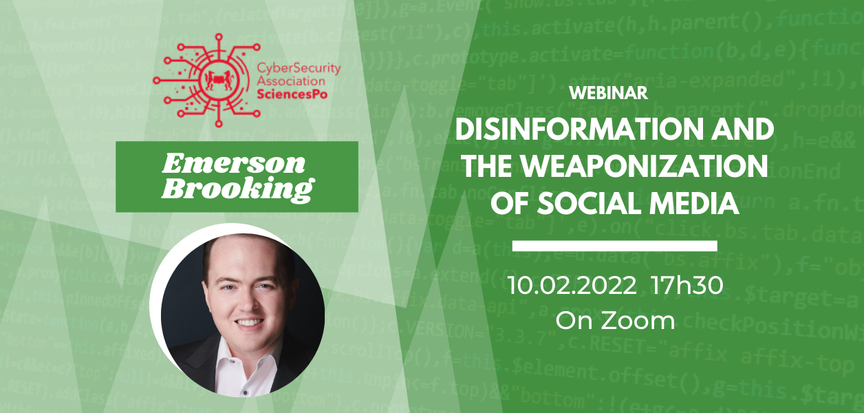 10/02/2022: Disinformation and the weaponization of social media with E. Brooking