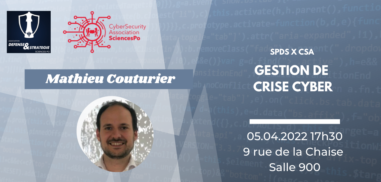 05.04.2022: Gestion de crise cyber with ANSSI