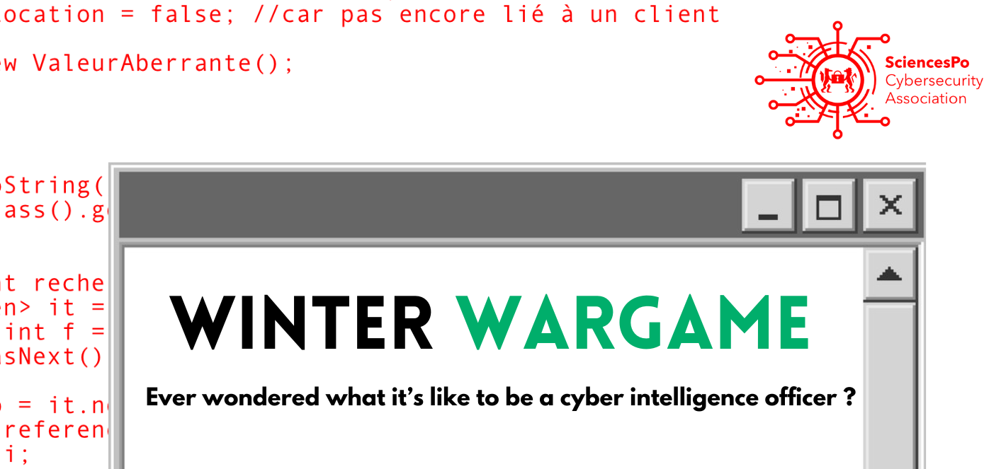 Winter Wargame : ever wondered what is like to be a cyber intelligence officer?